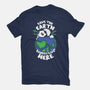 Pandas Live Here-unisex basic tee-turborat14