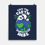 Pandas Live Here-none matte poster-turborat14
