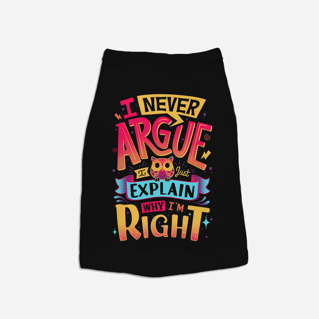I Know I'm Right-cat basic pet tank-Snouleaf