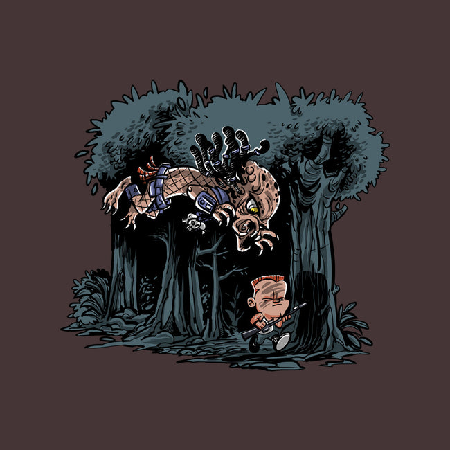 Arnie And Predator-none polyester shower curtain-zascanauta