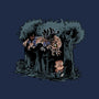 Arnie And Predator-none polyester shower curtain-zascanauta