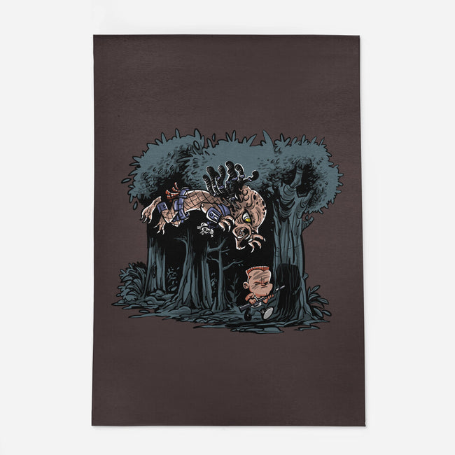 Arnie And Predator-none outdoor rug-zascanauta