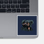 Arnie And Predator-none glossy sticker-zascanauta