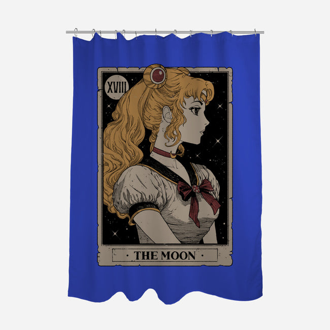 The Moon Tarot-none polyester shower curtain-Hafaell