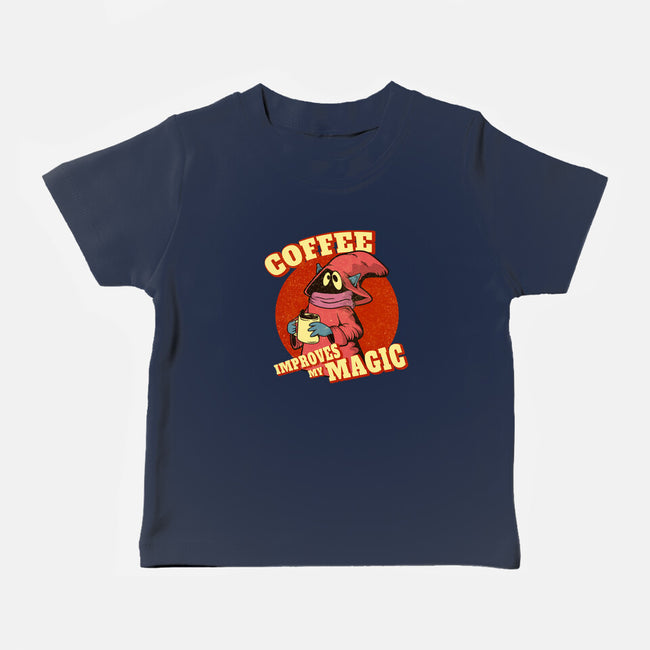 Coffee Improves My Magic-baby basic tee-leepianti