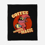 Coffee Improves My Magic-none fleece blanket-leepianti