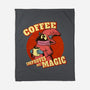 Coffee Improves My Magic-none fleece blanket-leepianti