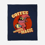 Coffee Improves My Magic-none fleece blanket-leepianti