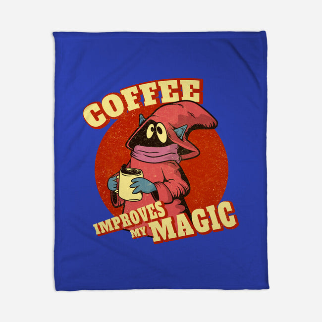 Coffee Improves My Magic-none fleece blanket-leepianti