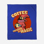 Coffee Improves My Magic-none fleece blanket-leepianti