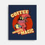 Coffee Improves My Magic-none stretched canvas-leepianti