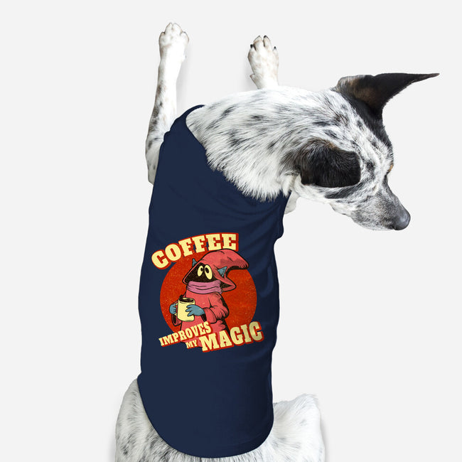 Coffee Improves My Magic-dog basic pet tank-leepianti