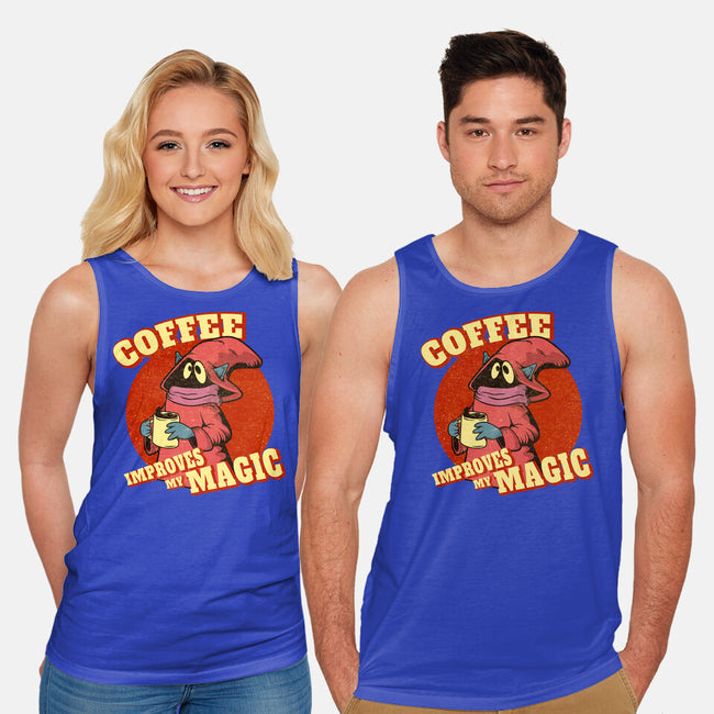 Coffee Improves My Magic-unisex basic tank-leepianti