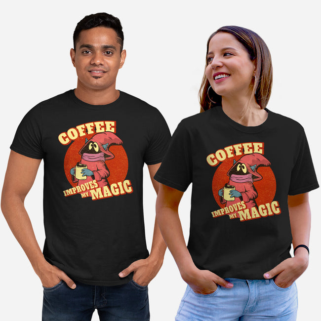 Coffee Improves My Magic-unisex basic tee-leepianti