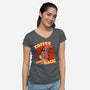 Coffee Improves My Magic-womens v-neck tee-leepianti