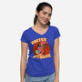 Coffee Improves My Magic-womens v-neck tee-leepianti