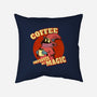 Coffee Improves My Magic-none removable cover throw pillow-leepianti