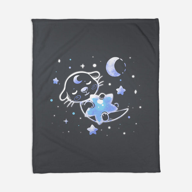 Otter In The Stars-none fleece blanket-TechraNova