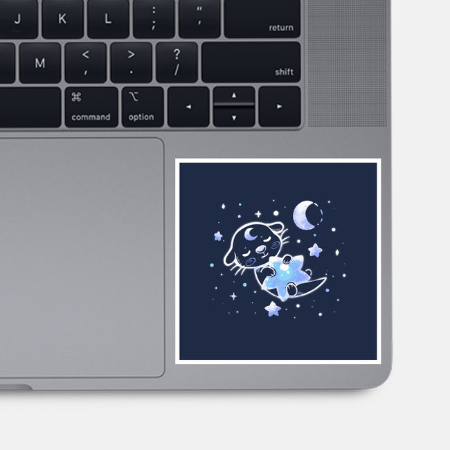 Otter In The Stars-none glossy sticker-TechraNova