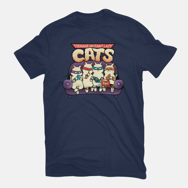 Teenage Mutant Lazy Cats-womens basic tee-tobefonseca