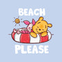 Beach Please Pooh-none glossy sticker-turborat14