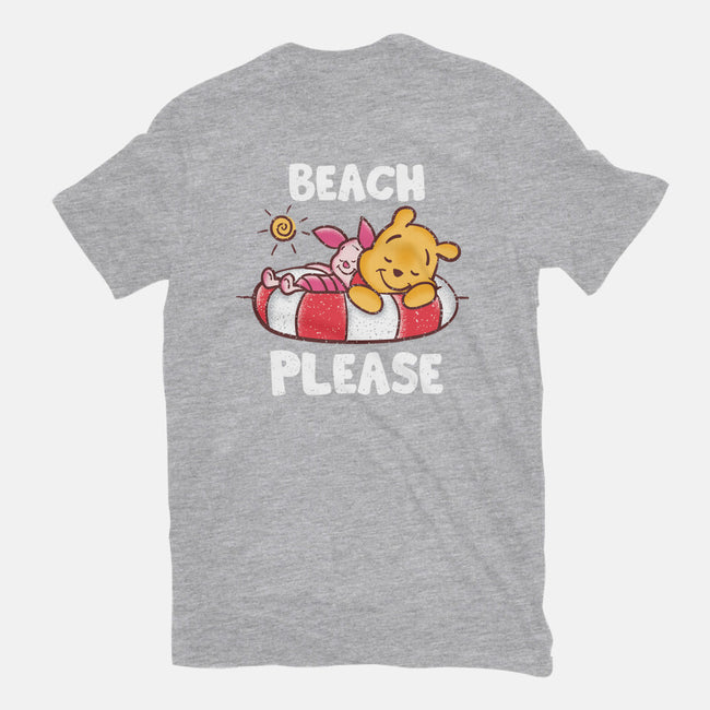 Beach Please Pooh-mens heavyweight tee-turborat14