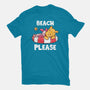Beach Please Pooh-mens heavyweight tee-turborat14