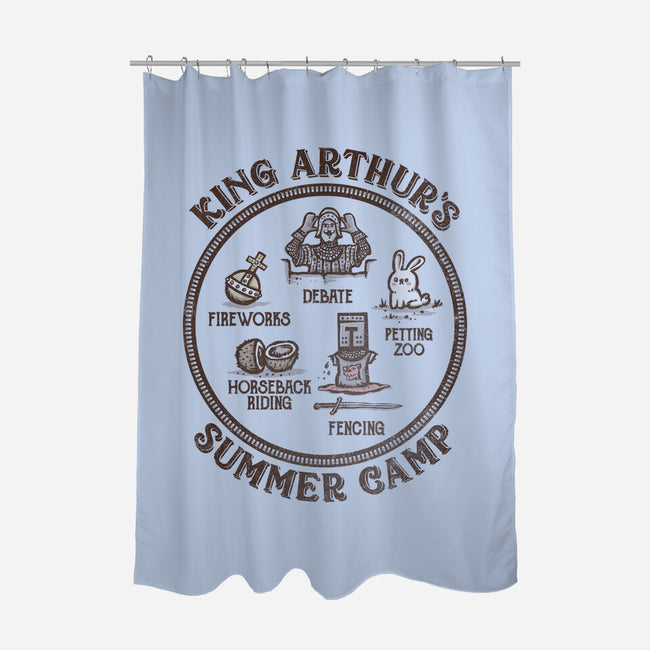 King Arthur's Summer Camp-none polyester shower curtain-kg07