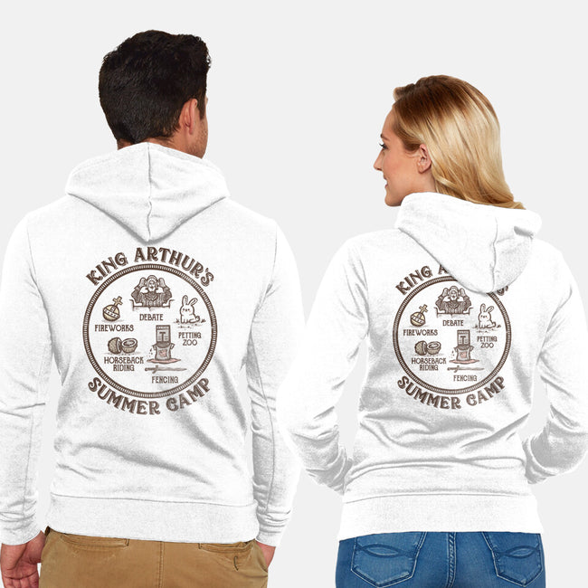 King Arthur's Summer Camp-unisex zip-up sweatshirt-kg07