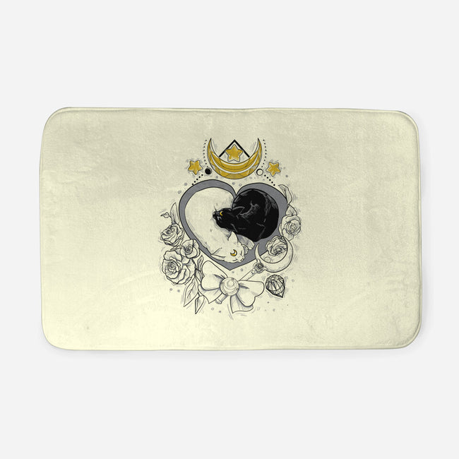 The Moon Cats-none memory foam bath mat-ellr