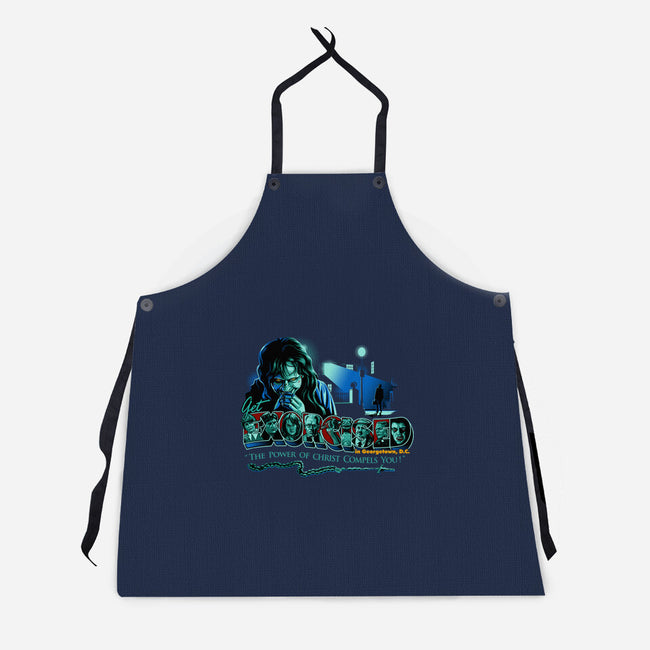 Get Exorcised In DC-unisex kitchen apron-goodidearyan