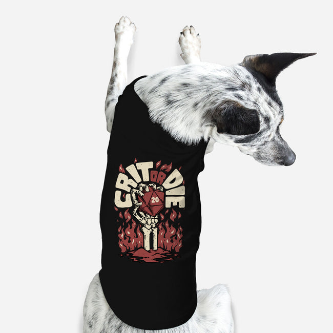 Crit Or Die-dog basic pet tank-Studio Mootant