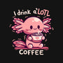 I Drink Alotl Coffee-mens basic tee-TechraNova