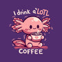 I Drink Alotl Coffee-none removable cover w insert throw pillow-TechraNova