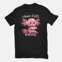 I Drink Alotl Coffee-mens basic tee-TechraNova
