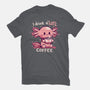 I Drink Alotl Coffee-womens fitted tee-TechraNova