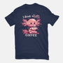 I Drink Alotl Coffee-mens basic tee-TechraNova