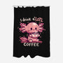I Drink Alotl Coffee-none polyester shower curtain-TechraNova