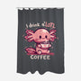 I Drink Alotl Coffee-none polyester shower curtain-TechraNova