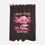 I Drink Alotl Coffee-none polyester shower curtain-TechraNova