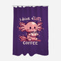 I Drink Alotl Coffee-none polyester shower curtain-TechraNova