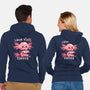 I Drink Alotl Coffee-unisex zip-up sweatshirt-TechraNova