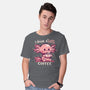 I Drink Alotl Coffee-mens basic tee-TechraNova