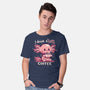 I Drink Alotl Coffee-mens basic tee-TechraNova