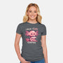I Drink Alotl Coffee-womens fitted tee-TechraNova