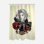 The Man In The Black Cape-none polyester shower curtain-hypertwenty