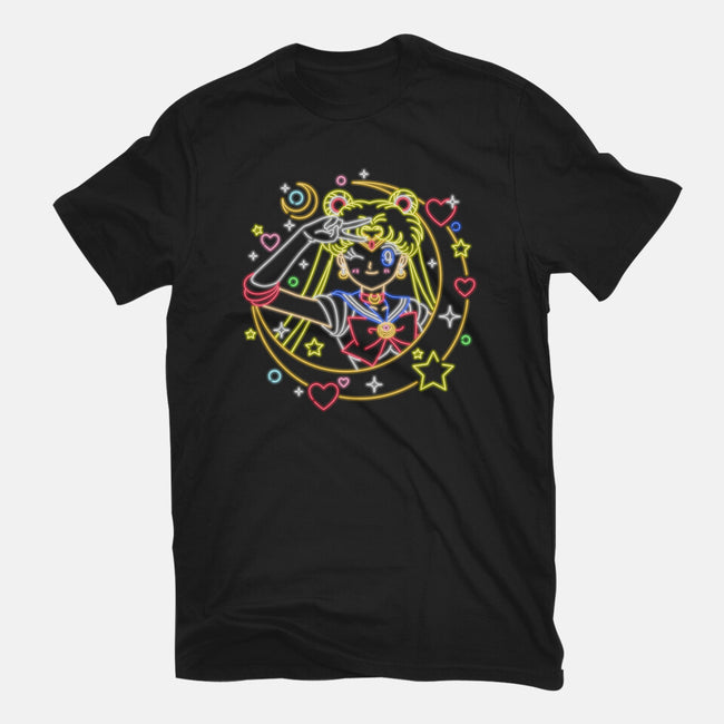 Sailor Scout Neon-womens basic tee-Diegobadutees