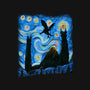 Fellowship In Starry Night-womens basic tee-fanfabio
