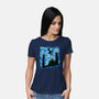 Fellowship In Starry Night-womens basic tee-fanfabio