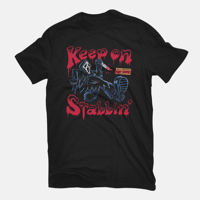 Keep On Stabbin Ghost-womens basic tee-yellovvjumpsuit
